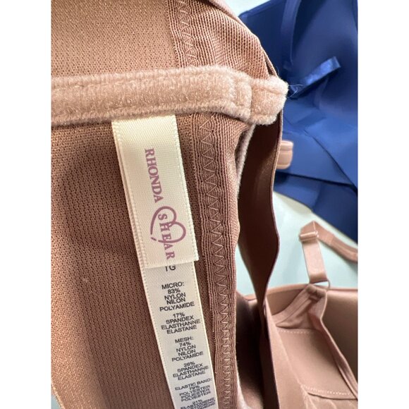 Rhonda Shear 2 Pack Molded Cup Bra with Wrap Back Size XL Mahogany Navy 646.4 - Picture 5 of 10